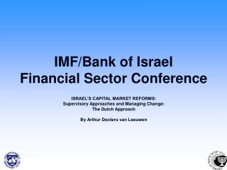 IMF/Bank of Israel Financial Sector Conference