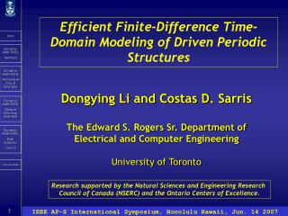 Efficient Finite-Difference Time-Domain Modeling of Driven Periodic Structures