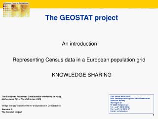 The GEOSTAT project