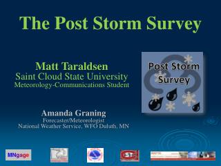 Matt Taraldsen Saint Cloud State University Meteorology-Communications Student