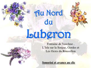 Au Nord du Luberon