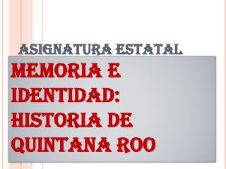 ASIGNATURA ESTATAL