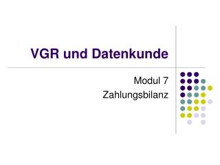 VGR und Datenkunde