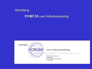 Vereniging FORUM voor Volkshuisvesting