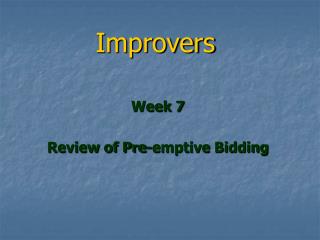 Improvers