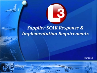 Supplier SCAR Response & Implementation Requirements