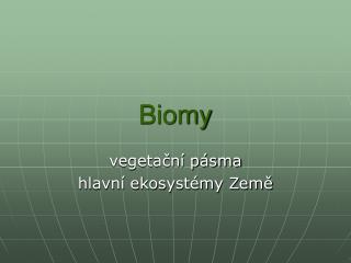 Biomy