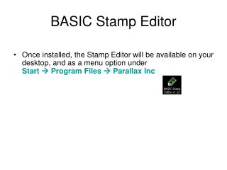 BASIC Stamp Editor