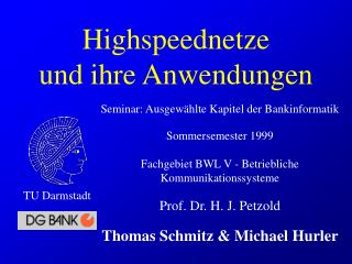 Highspeednetze und ihre Anwendungen