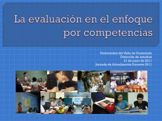 La evaluación en el enfoque por competencias