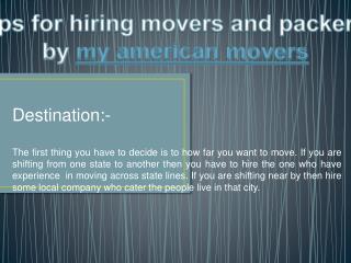 my american movers