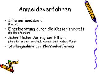 Anmeldeverfahren