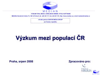 Výzkum mezi populací ČR