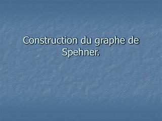 Construction du graphe de Spehner.