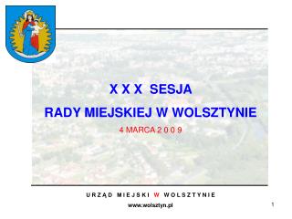 U R Z Ą D M I E J S K I W W O L S Z T Y N I E wolsztyn.pl