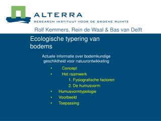 Ecologische typering van bodems