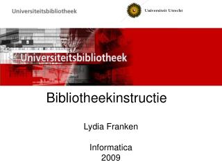 Bibliotheekinstructie