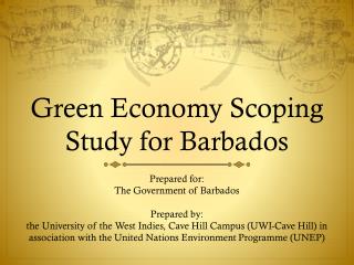 Green Economy Scoping Study for Barbados