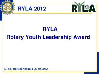 RYLA 2012