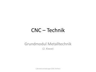 CNC – Technik