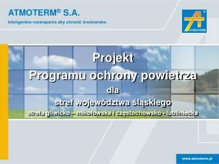 Program ochrony powietrza dla Śląska