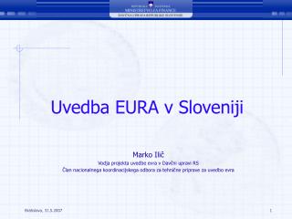Uvedba EURA v Sloveniji
