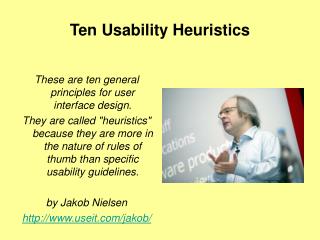 Ten Usability Heuristics