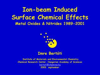 Ion-beam Induced Surface Chemical Effects Metal Oxides &amp; Nitrides 1989-2001