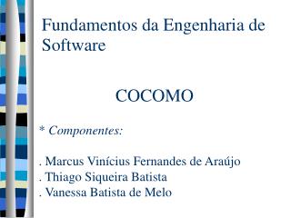 Fundamentos da Engenharia de Software