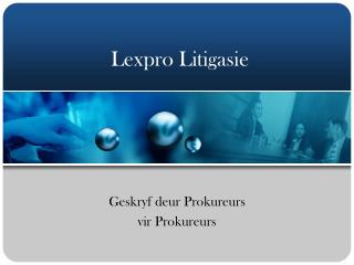 Lexpro Litigasie