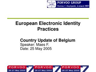 European Electronic Identity Practices