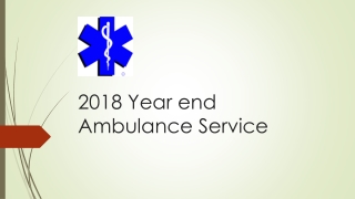 2018 Year end Ambulance Service