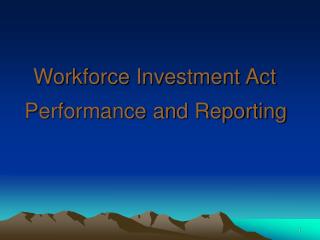 Workforce Investment Act