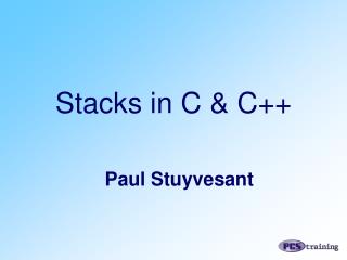 Stacks in C &amp; C++