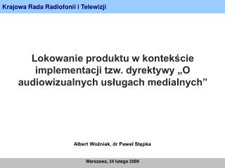 Krajowa Rada Radiofonii i Telewizji