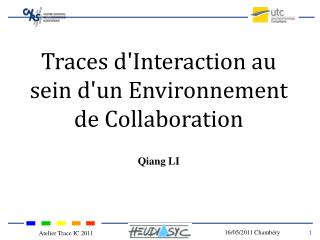 Traces d'Interaction au sein d'un Environnement de Collaboration