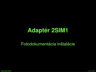 Adaptér 2SIM1