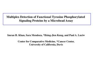 Multiplex Detection of Functional Tyrosine Phosphorylated