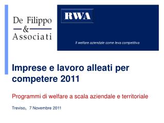 Il welfare aziendale come leva competitiva