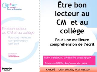 Être bon lecteur au CM et au collège