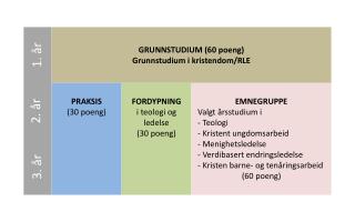 GRUNNSTUDIUM (60 poeng) Grunnstudium i kristendom/RLE