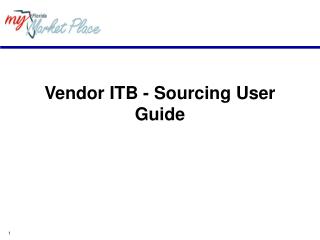 Vendor ITB - Sourcing User Guide