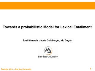 Towards a probabilistic Model for Lexical Entailment