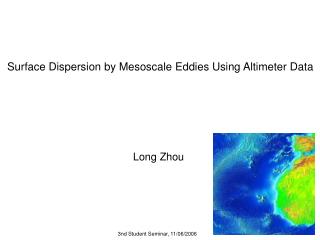 Surface Dispersion by Mesoscale Eddies Using Altimeter Data