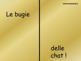 Le bugie