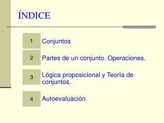 ÍNDICE