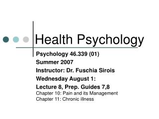 Health Psychology