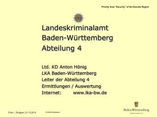 Landeskriminalamt Baden-Württemberg Abteilung 4