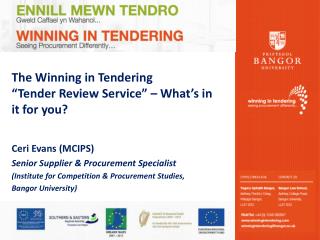 The Winning in Tendering “Tender Review Service” – What’s in it for you?