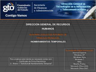 DIRECCIÓN GENERAL DE RECURSOS HUMANOS